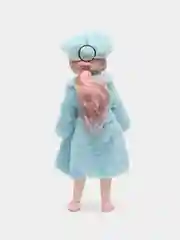 Голубой кукла шарнирная 30 см глаза 3D стиль анимэ