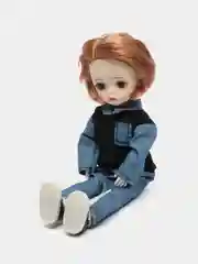 Небесно-голубой кукла шарнирная 30 см глаза 3D стиль анимэ
