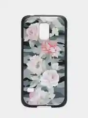 Аметистовый чехол с принтом + защитная пленка для Samsung S5 mini