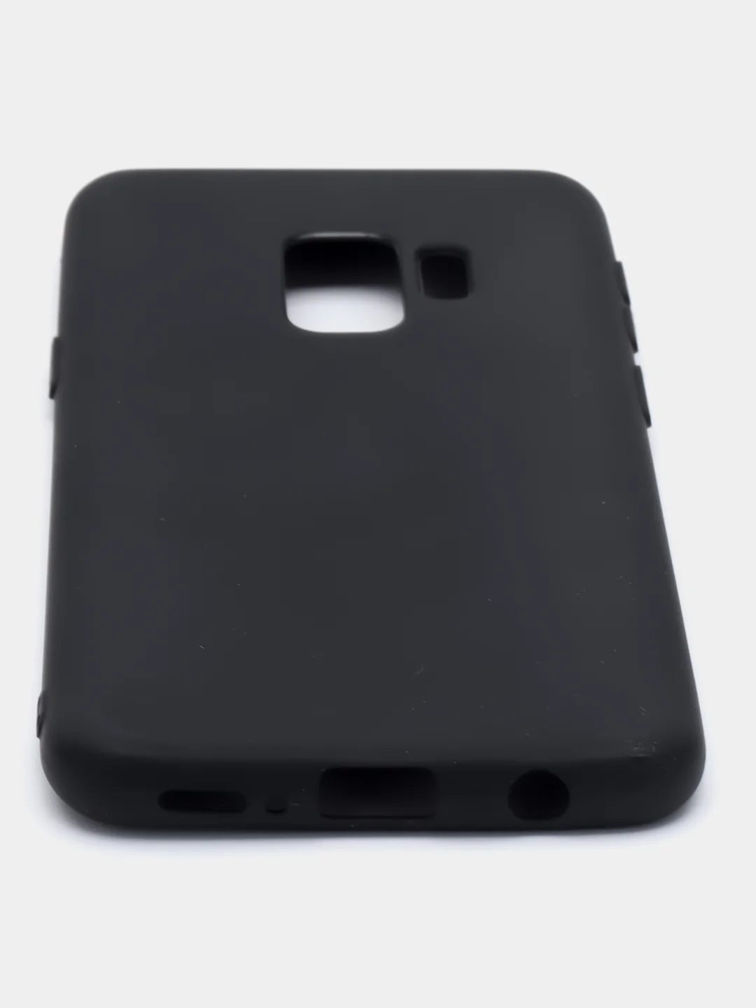 Черный силиконовый цветной чхол для Samsung S9
