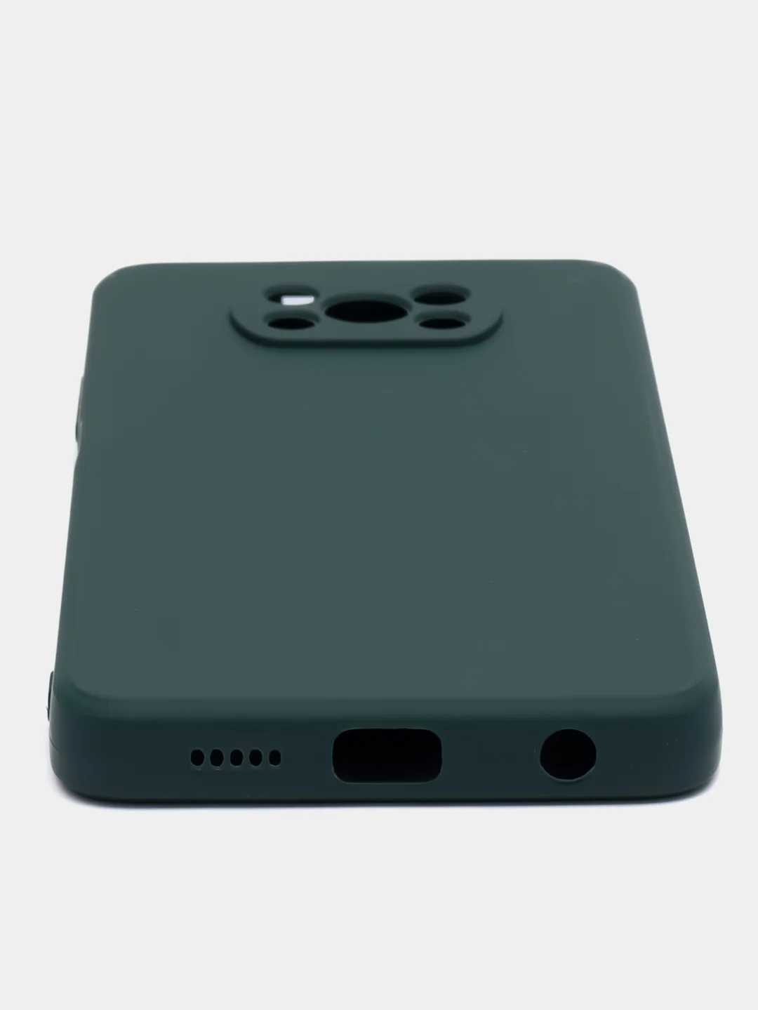 Тёмно-зелёный чехол для Xiaomi Poco X3 NFC/X3 Pro силиконовый ROSCO матовый/прозрачный с защитой камер
