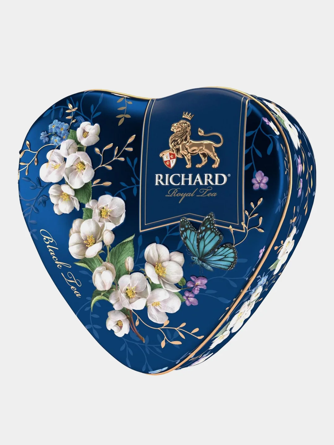 Красный чай черный листовой Richard Royal Heart, с ароматом бергамота, в подарочной упаковке, 30г
