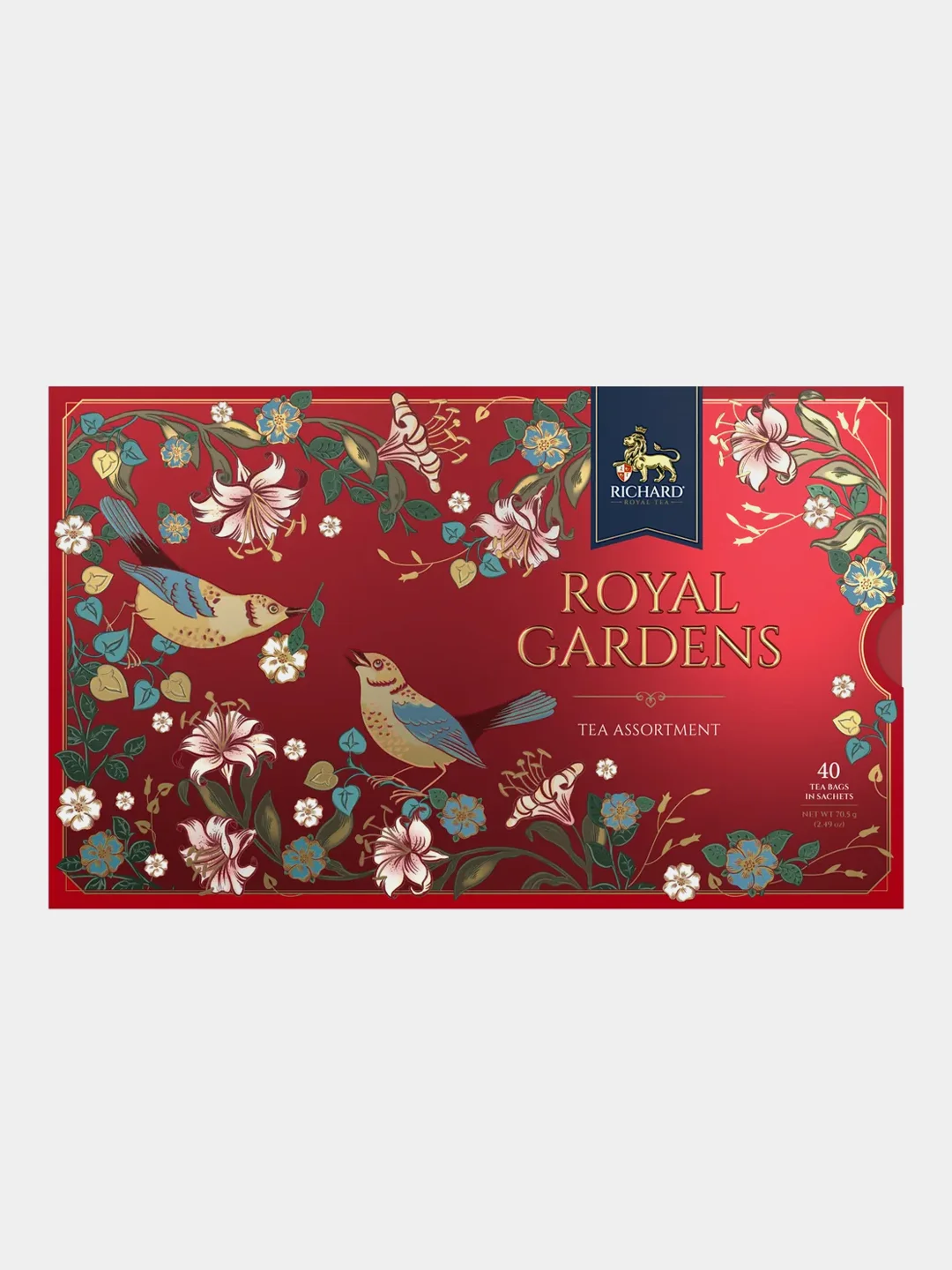 Красный чай в пакетиках Richard ROYAL GARDENS TEA ASSORTMENT Весна, ассорти, 40 шт