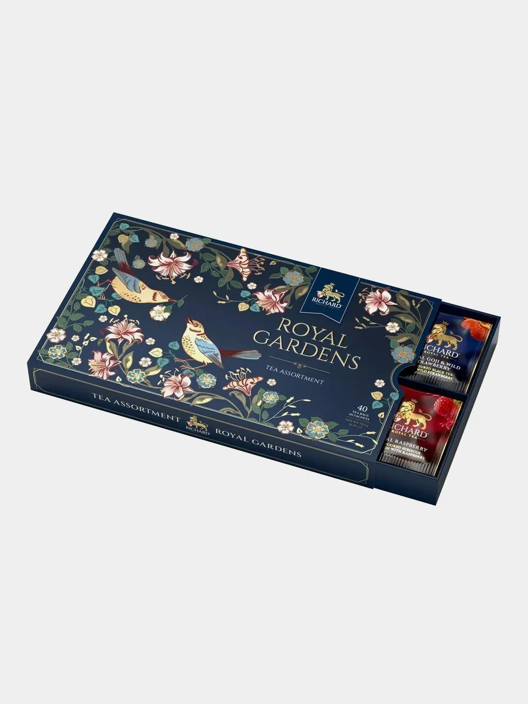 Красный чай в пакетиках Richard ROYAL GARDENS TEA ASSORTMENT Весна, ассорти, 40 шт