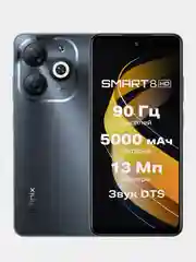 Черный смартфон Infinix SMART 8 4+4 / 128 Gb