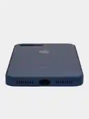 Синий чехол силиконовый со стеклянной панелью для iPhone 7 Plus / iPhone 8 Plus