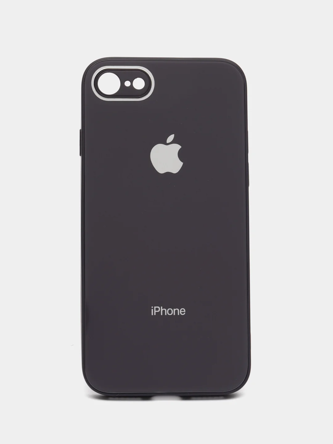 Индиго силиконовый чехол для iPhone 7, iPhone 8, iPhone SE 2020, со стеклянной панелью