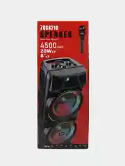 Колонка беспроводная Bluetooth с подсветкой ZQS-8210 40Вт (USB/SD/AUX/FM) + микрофон
