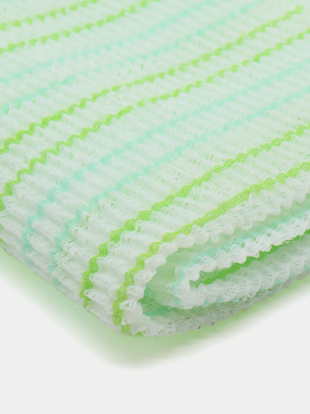 Зеленый мочалка для душа нейлоновая SB CLEAN&BEAUTY (28х100) Fresh Shower Towel, 1шт