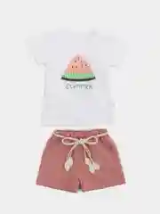 Розовый комплект, футболка с шортами