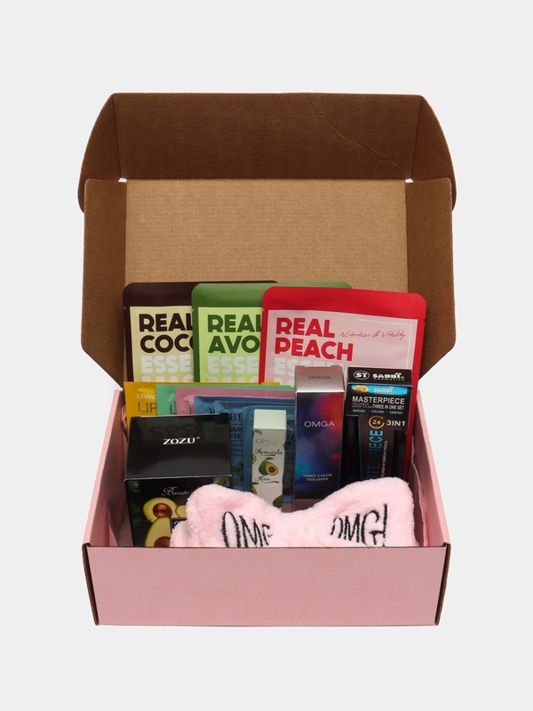 Подарочный набор косметики для женщин Beauty Box (Бьюти Бокс) Кушон, База, Маски, Патчи