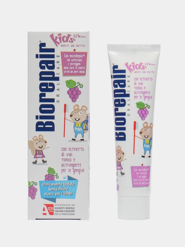 Зубная паста Biorepair Kids от 0 до 6 лет, 3 вкуса, 50мл