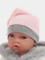Кукла Пупс 30см с люлькой
