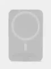 Серебряный magsafe внешний аккумулятор для iPhone / PowerBank для айфона