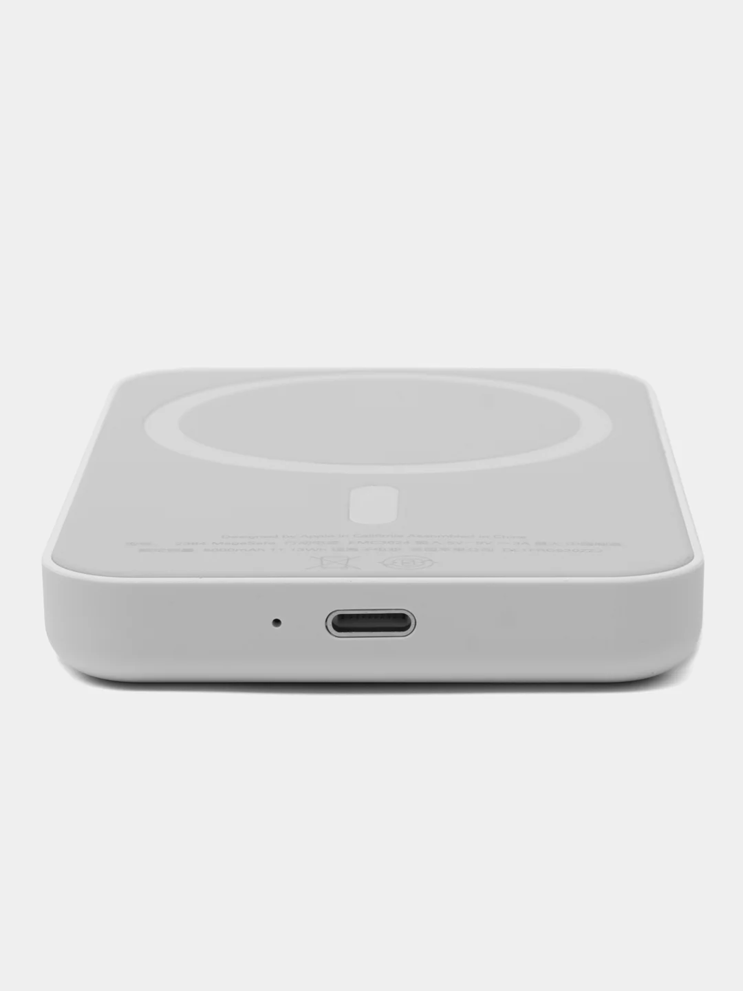 Серебряный magsafe внешний аккумулятор для iPhone / PowerBank для айфона