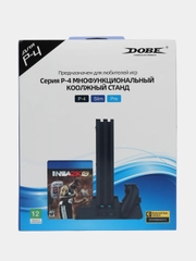 Станция охлаждения DOBE для PS4/PS4 Slim/Pro с док-станцией для 2-х джойстиков + USB