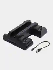 Станция охлаждения DOBE для PS4/PS4 Slim/Pro с док-станцией для 2-х джойстиков + USB