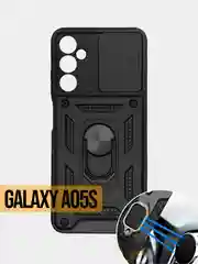 Чехол Samsung Galaxy A05s / Самсунг А05c противоударный,с металлической подставкой кольцом