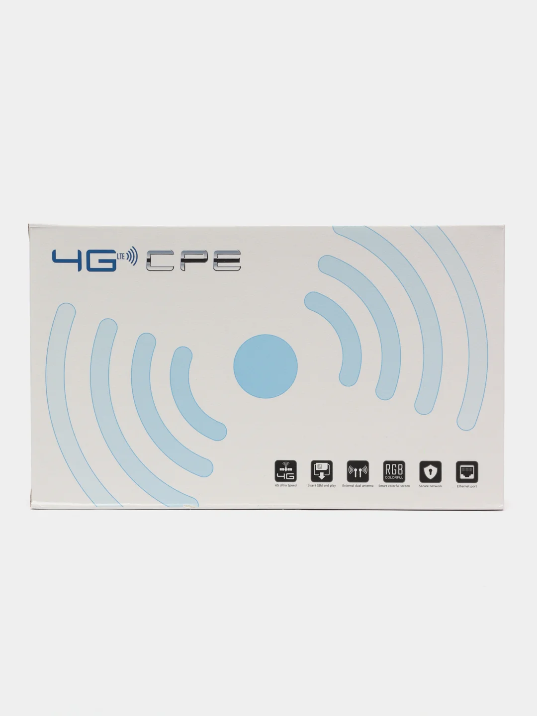 Белый wi-fi Роутер со встроенным модемом 3G/4G (LTE) Wi-Fi, Слот для SIM-карты