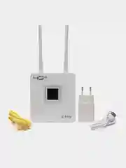 Белый wi-fi Роутер со встроенным модемом 3G/4G (LTE) Wi-Fi, Слот для SIM-карты