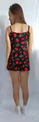 Черный комплект женский трикотажный Onstyle, хлопок: майка + шорты