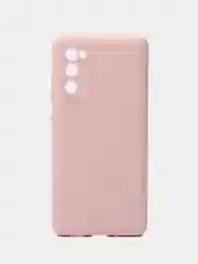 Пудровый чехол для Samsung S20 FE с бархатом внутри