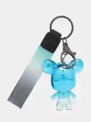 Розовый брелок для ключей, рюкзака, сумки, телефона, автомобиля, "Мишка", с ремешком