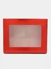 Алый коробка голография с окном 26*20*8см 2014-2М
