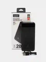 Белый внешний аккумулятор, 20000 мАч, USB Type-A/Type-C, повербанк портативный