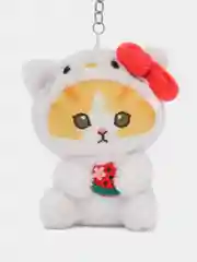 Бежевый меланж мягкий брелок Куроми, Хелоу Китти - My Melody в костюме