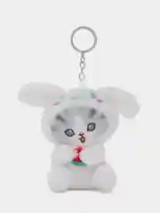 Белый мягкий брелок Куроми, Хелоу Китти - My Melody в костюме