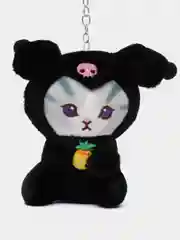 Розовый мягкий брелок Куроми, Хелоу Китти - My Melody в костюме