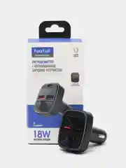 FM-модулятор, с функцией зарядки, Bluetooth, 2 x USB, 1 x Type-C, трансмиттер