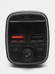FM-модулятор, с функцией зарядки, Bluetooth, 2 x USB, 1 x Type-C, трансмиттер