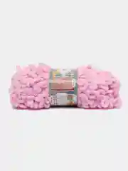 Розовый пряжа плюшевая турецкая Alize Puffy Fine ( с маленькими петлями) 1 шт