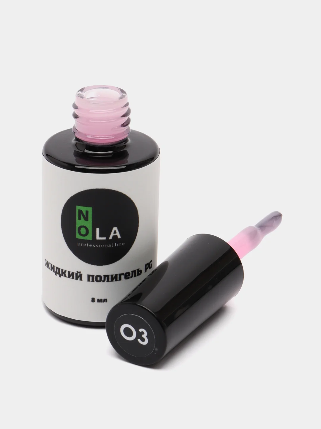 Лазурный жидкий полигель акригель с кисточкой в бутыльке наращивание Liquid Polygel