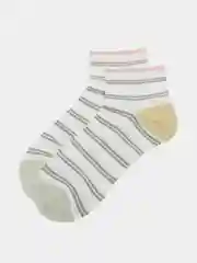 Мятный женские короткие носки с перфорацией