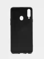 Белый чехол на Samsung A20S, из стекла