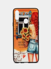 Чехол на Samsung A20S, из стекла