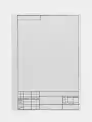 Папка для черчения А4, 10л., ArtSpace, с вертикальной рамкой, 160г/м2