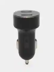 Синий автомобильный вольтметр в прикуриватель для авто машины USB зарядка