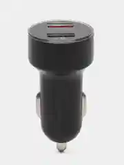 Синий автомобильный вольтметр в прикуриватель для авто машины USB зарядка