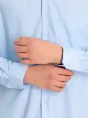 Голубой классическая мужская рубашка