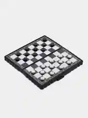 Шашки магнитные дорожные, настольная игра, 13х13 см