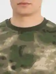 Зелёный хаки футболка камуфлированная