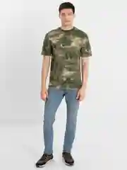 Зелёный хаки футболка камуфлированная