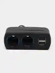 Разветвитель прикуривателя OLESSON 1637 на 2 гнезда и  2 USB порта по 3.1А