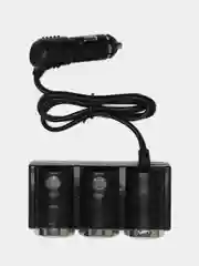Разветвитель прикуривателя OLESSON 1502 (2 гнезда + 2USB)