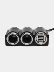 Разветвитель прикуривателя OLESSON 1502 (2 гнезда + 2USB)