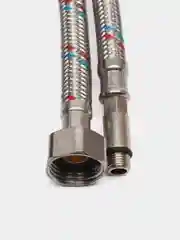 Подводка для смесителя гибкая, в стальной оплетке, 1/2 х М10, 2 штуки Vertum